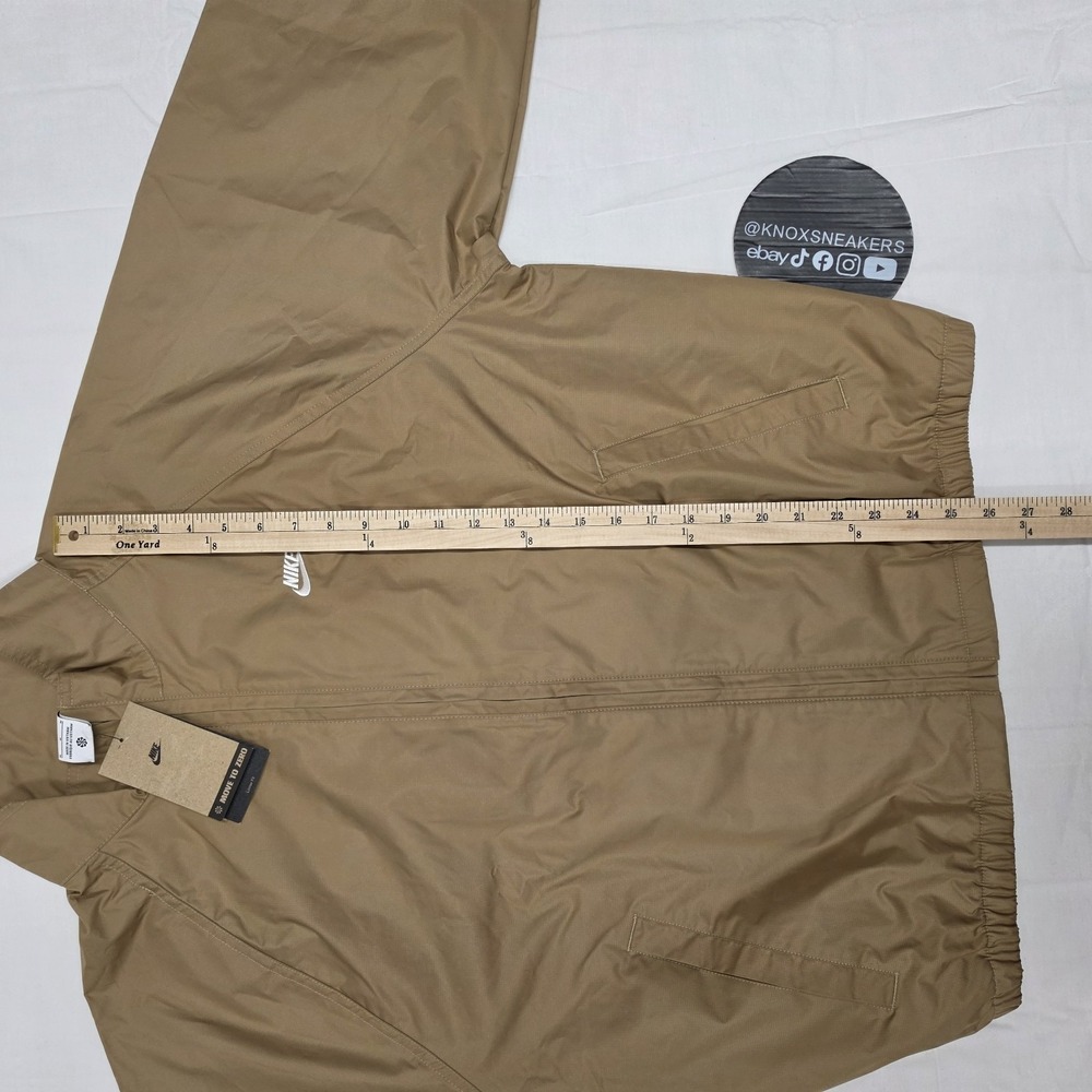 Nike Sportswear Club Roscoe Full-Zip Jacket Parachute Beige HV1139-297 Men's M - Picture 7 of 10